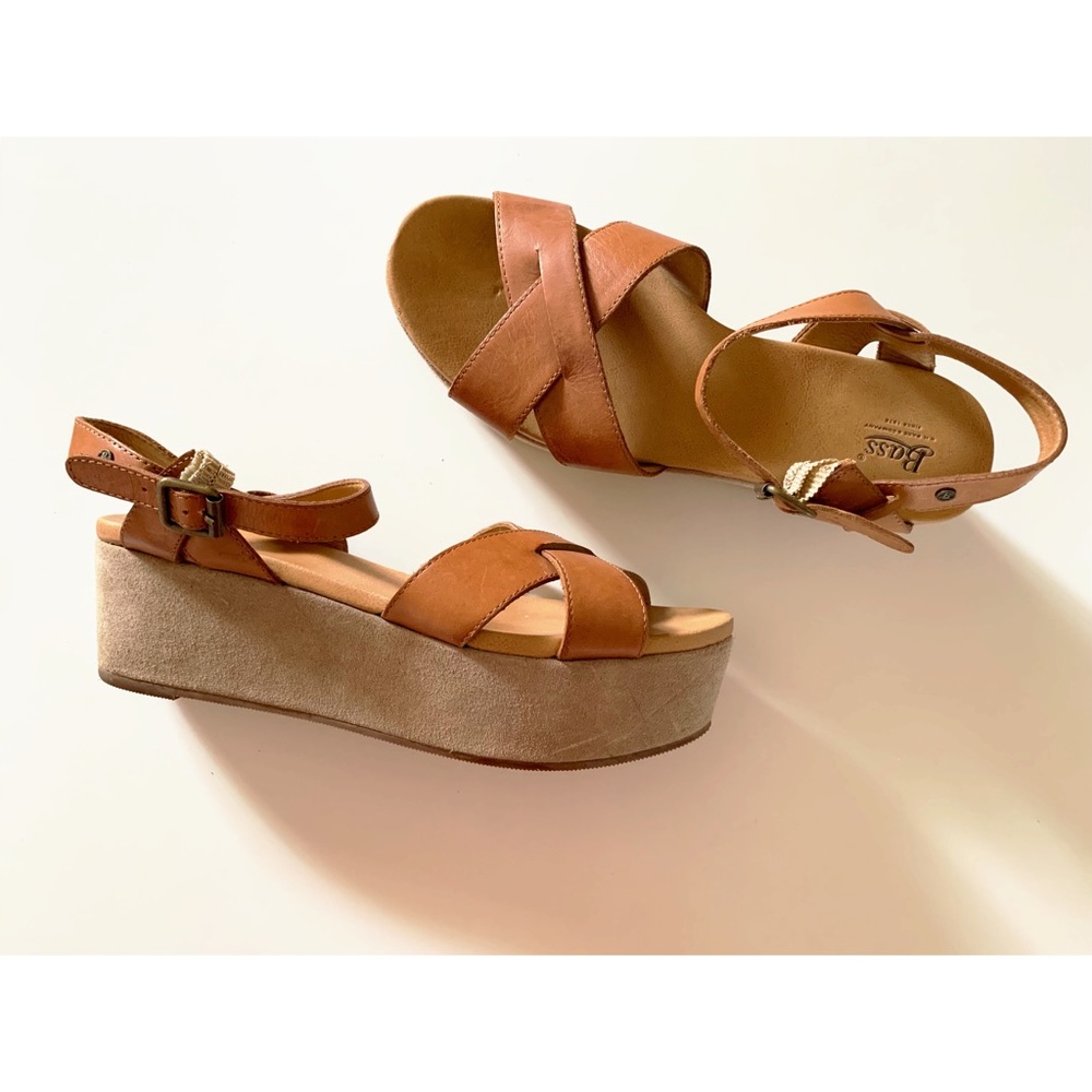 Bass platform sandals